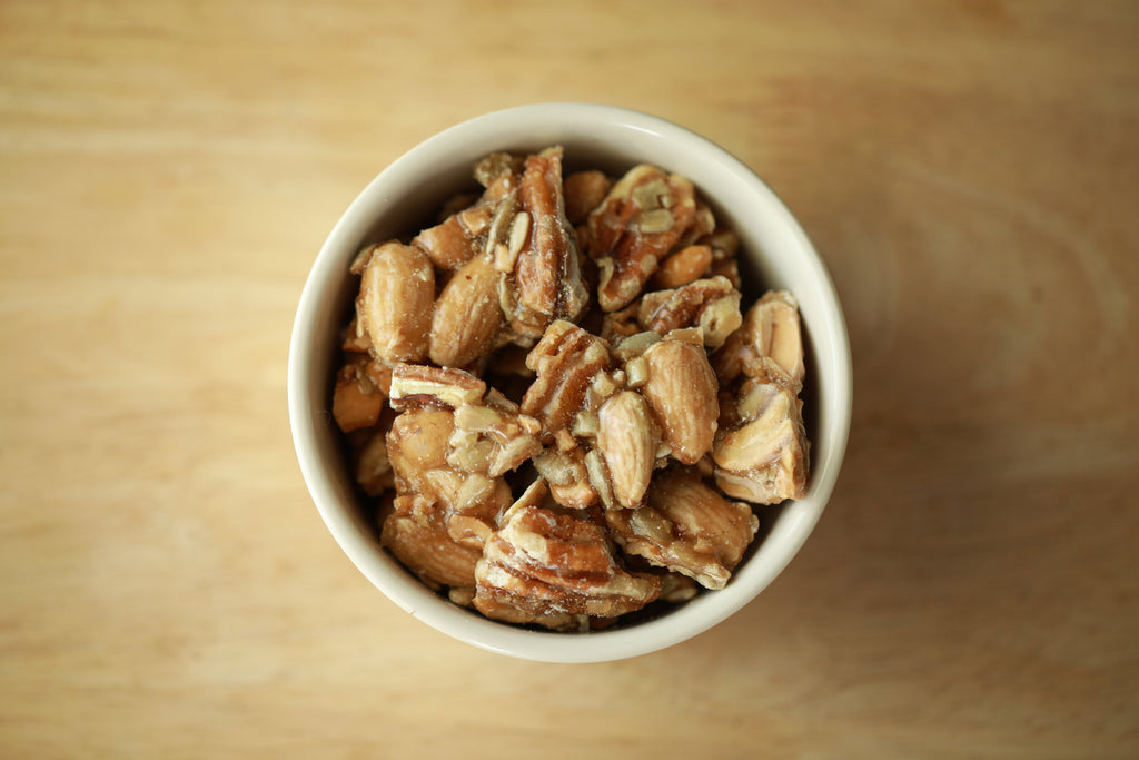 Now offering Maple Glazed Pecans, Honey Glazed Pecans, Honey Scrunch and Sweet and Spicy Peanuts